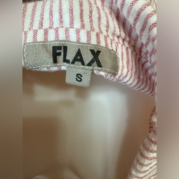 Linen blazer 100% natural fibers collared button up jacket oversized pinstriped - Picture 6 of 9